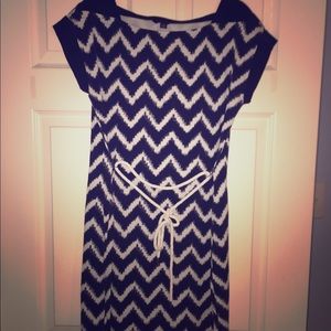 Tommy Hillfiger Navy & White Chevron Sailing Dress